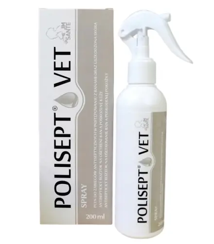 JM Polisept Vet Spray p艂yn na rany pies/kot 200ml Zamów dziś