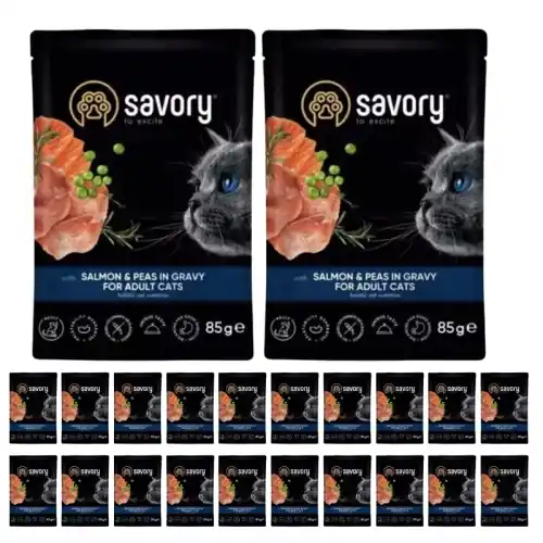 Rabat Savory sasz. kot 艁oso艣 z groszkiem 22x85g
