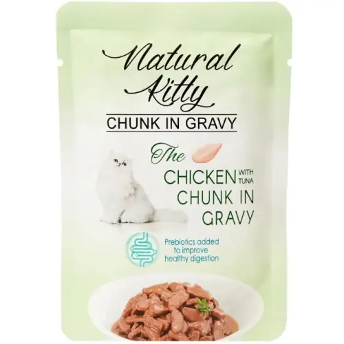 Natural Kitty Premium Mokra karma dla kota Kurczak Tu艅czyk W膮tr贸bka 85g Dodaj do koszyka