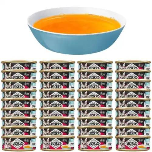 Zupa bulion dla kota z tu艅czykiem Voskes Cat soup with Tuna 36 x 50g Tylko do końca tygodnia