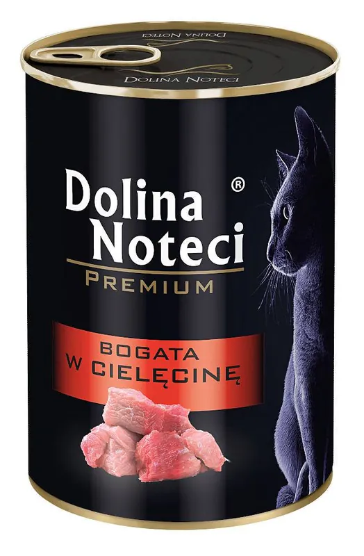 Dolina Noteci Premium Bogata w Cielęcinę Mokra Karma dla kota op. 400g Hit sprzedaży