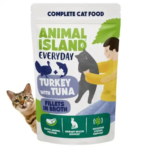 Animal Island Everyday indyk tu艅czyk fileciki w rosole karma dla kota 85 g Oferta czasowa