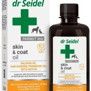 Dr Seidel Olej Skin&Coat dla psa i kota poj. 250ml WYPRZEDAŻ Taniej