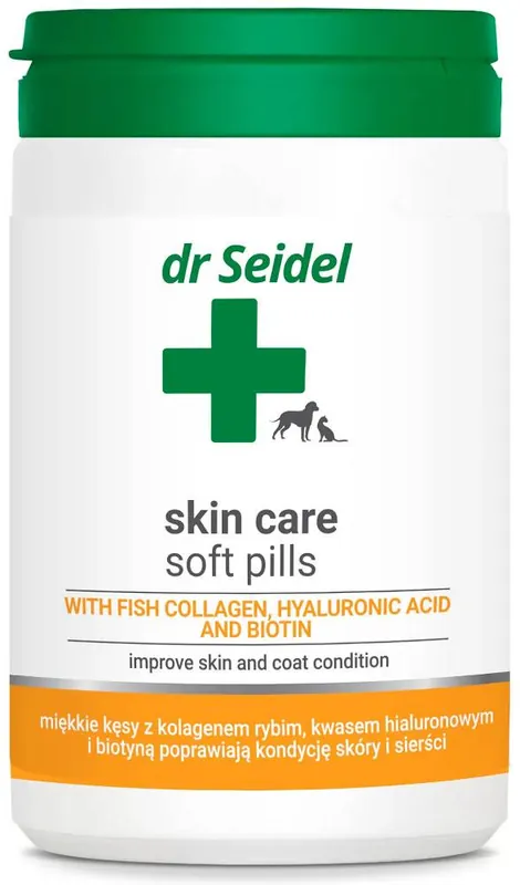 Nowy Dr Seidel Soft Pills Skin Care dla psa i kota op. 225g