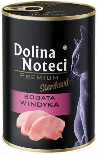 Dolina Noteci Premium Sterilised Bogata w Indyka Mokra Karma dla kota op. 400g Dodaj do koszyka