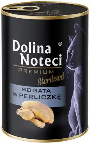 Dolina Noteci Premium Sterilised Bogata w Perliczkę Mokra Karma dla kota op. 400g Super okazja