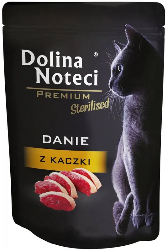 Dolina Noteci Premium Sterilised Danie z kaczki Mokra Karma dla kota op. 10x85g Szybka dostawa