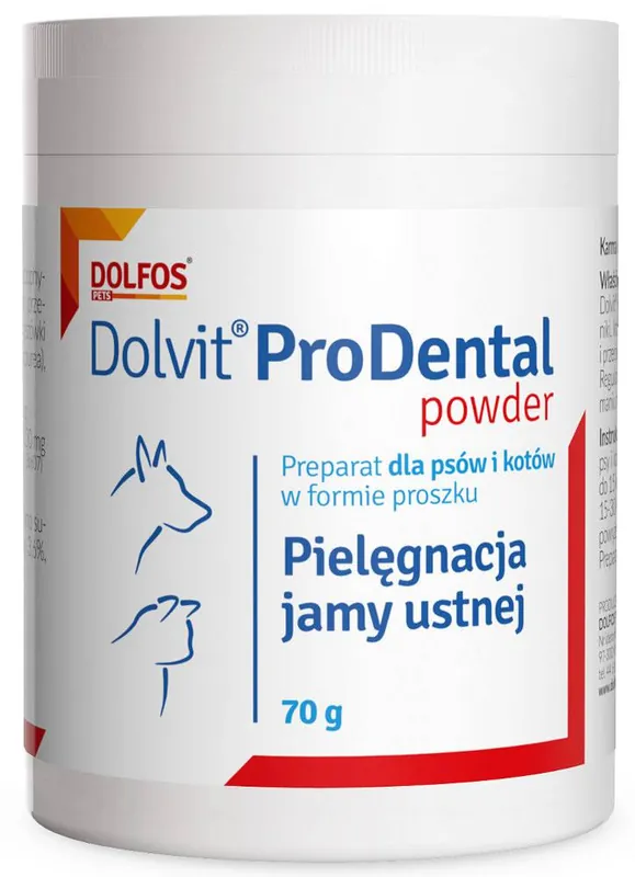 Wybór klientów Dolvit Preparat do higieny jamy ustnej ProDental dla psa i kota op. 70g