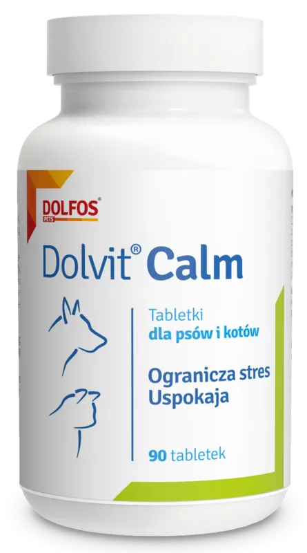 Zamów teraz Dolvit Preparat uspokajający Calm dla psa i kota op. 90 tabletek