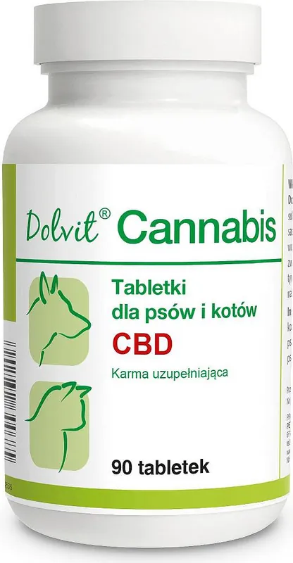 Tylko dziś Dolvit Preparat uzupełniający Cannabis CBD dla psa i kota op. 90 tabletek