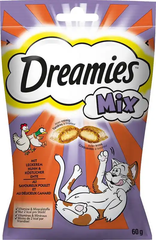 Dreamies Mix Przysmak z kurczakiem i kaczką dla kota op. 60g Tylko dziś