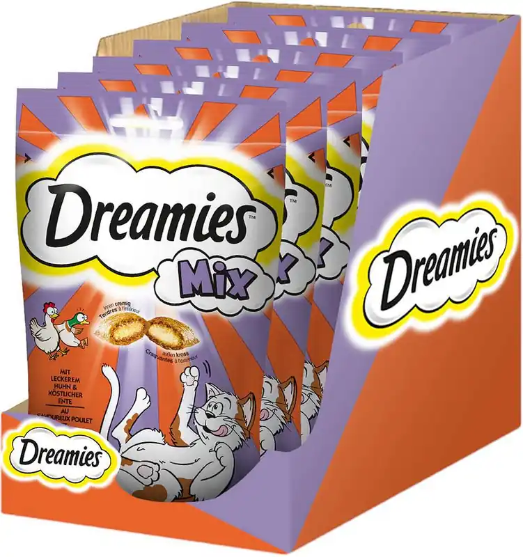 Dreamies Mix Przysmak z kurczakiem i kaczką dla kota op. 60g Pakiet 6szt. Zamów teraz