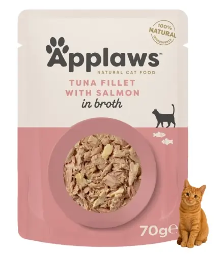 Applaws Kot tu艅czyk 艂oso艣 w bulionie saszetka mokra karma 70g Obniżka ceny