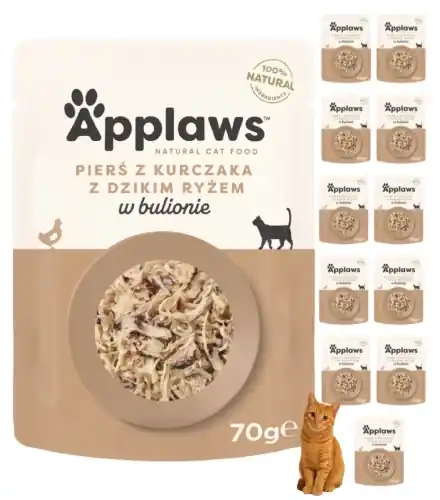 Wyprzedaż Applaws Selection kurczakiem ry偶 saszetka mokra karma dla kota 12x70g