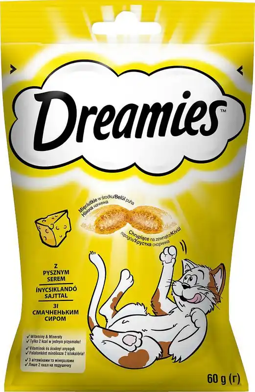 Tylko dziś Dreamies Przysmak Pyszny Ser dla kota op. 60g