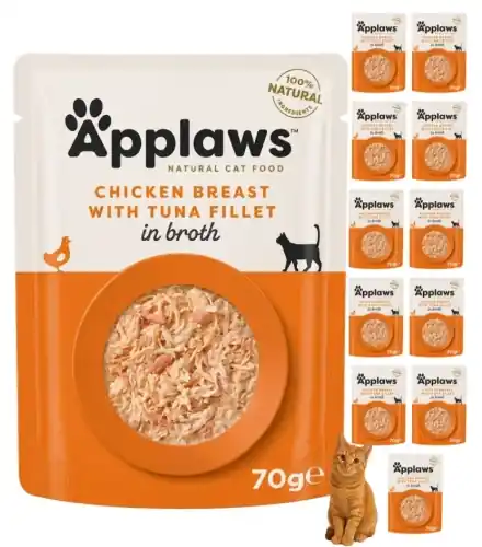 Ekspresowa dostawa Applaws Kot kurczak tu艅czyk w bulionie saszetka mokra karma 12x70g