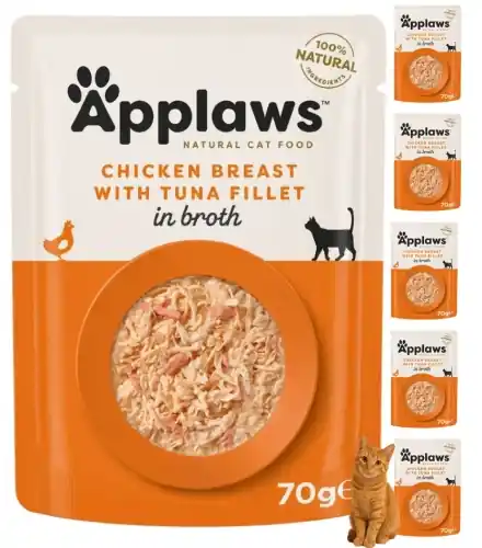 Zamów dziś Applaws Kot kurczak tu艅czyk w bulionie saszetka mokra karma 6x70g