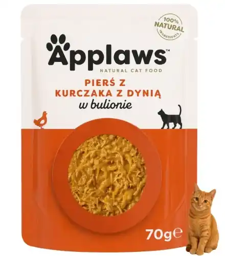 Tani Applaws Selection kurczak dynia sasetka mokra karma dla kota 70g