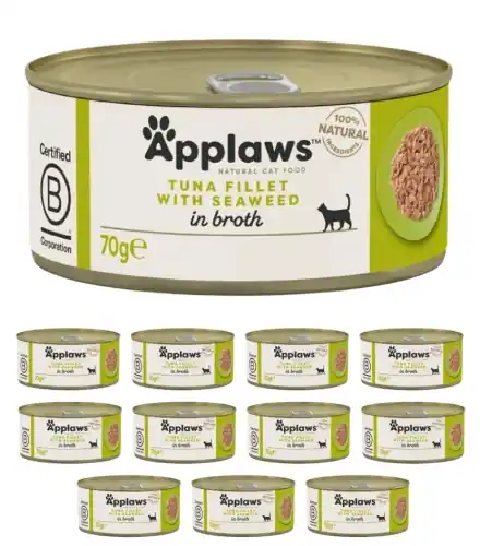 Taniej Applaws puszka tu艅czyk wodorosty mokra karma dla kota 12x70g