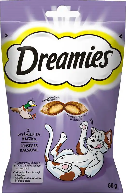 Tylko do końca tygodnia Dreamies Przysmak Wyśmienita Kaczka dla kota op. 60g