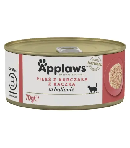 Applaws puszka kurczak kaczka mokra karma dla kota 70g Bezpieczne zakupy