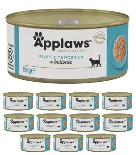 Wyjątkowa oferta Applaws puszka tu艅czyk mokra karma dla kota 12x70g