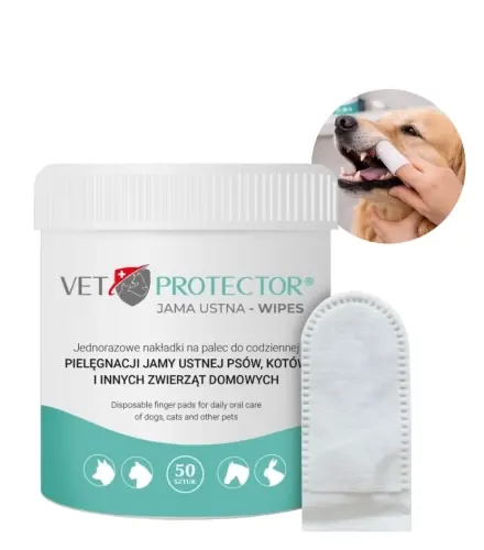 Vet protector higiena jamy ustnej Wipes 50szt Niska cena