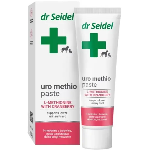 Dr Seidel Uro Methio pasta wspiera drogi moczowe pies kot 偶urawina 120 g Nie przegap
