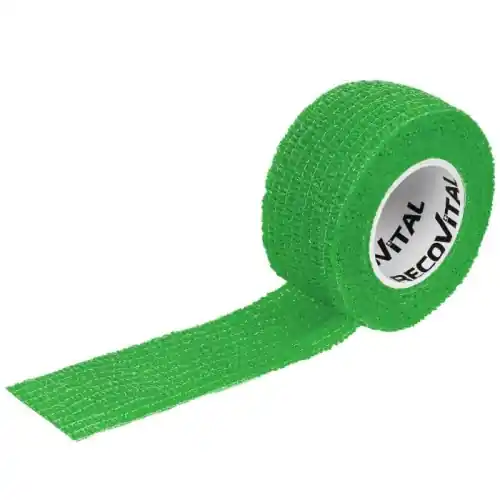 Banda偶 kohezyjny samoprzylepny elastyczny ZIELONY 2,5cm x 4,5m Recovital Promocja