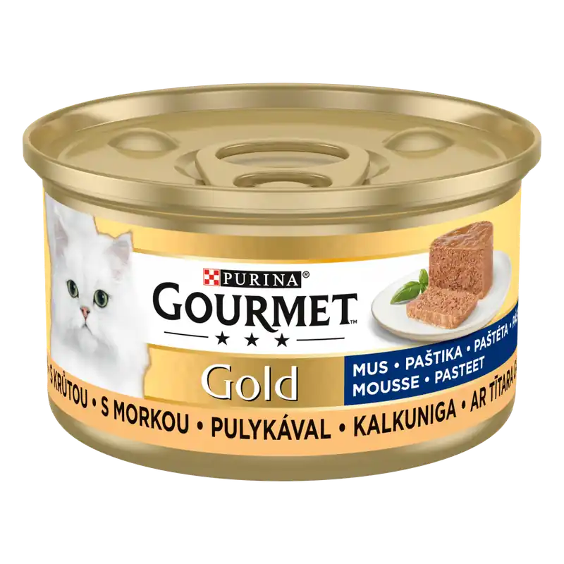 Gourmet Gold Adult Mus z indykiem Mokra Karma dla kota op. 85g Nowy