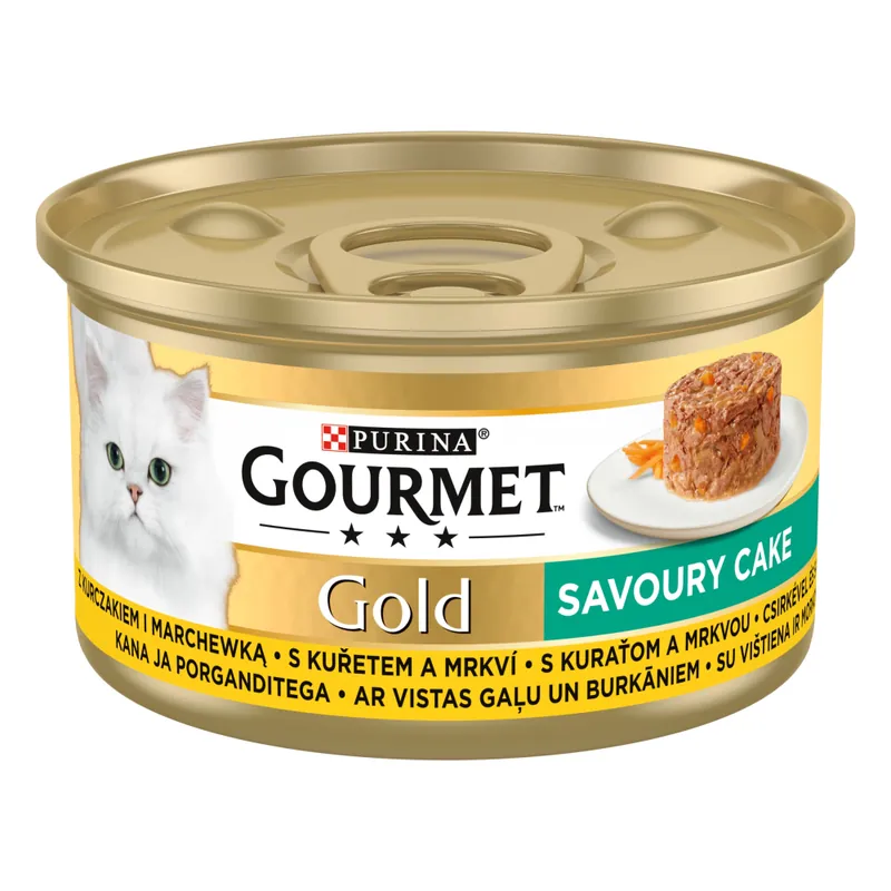 Gourmet Gold Savoury Cake Kurczak z marchewką Mokra Karma dla kota op. 85g Zamów dziś