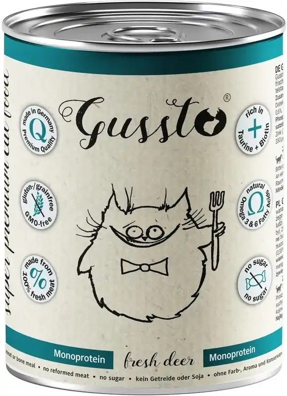 Gussto Fresh Deer Mokra Karma dla kota op. 400g Szybka wysyłka