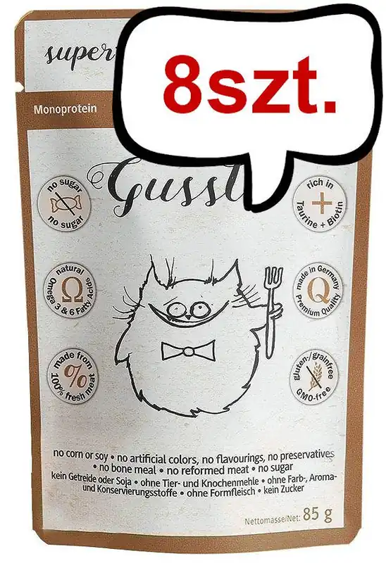 Gussto Fresh Wild Boar Mokra Karma dla kota op. 85g Pakiet 8szt. Zamów teraz