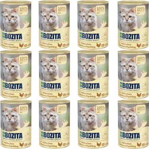 Nowy Bozita pasztet z kurczakiem mokra karma dla kota bezzbo偶owa 12x 400g