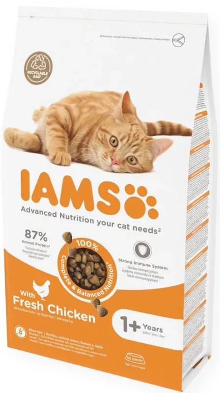 Iams Adult Fresh Chicken Sucha Karma dla kota op. 10kg Super okazja