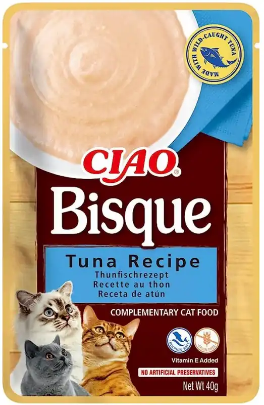 Inaba Ciao Bisque Tuna recipe Mokra Karma dla kota op. 40g Nowy