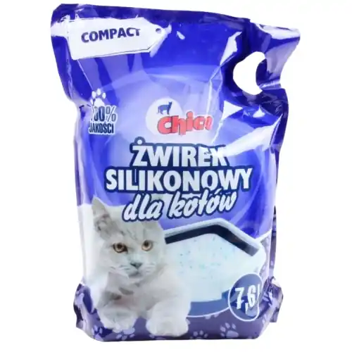 Promocja Chico Compact Naturalny 偶wirek silikonowy dla kota drobny bezzapachowy 7,6L