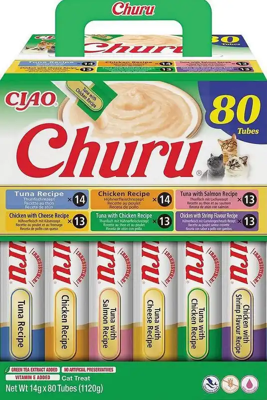 Inaba Ciao Churu Tuna and Chicken Recipe Przysmak dla kota op. 80x14g Wyprzedaż