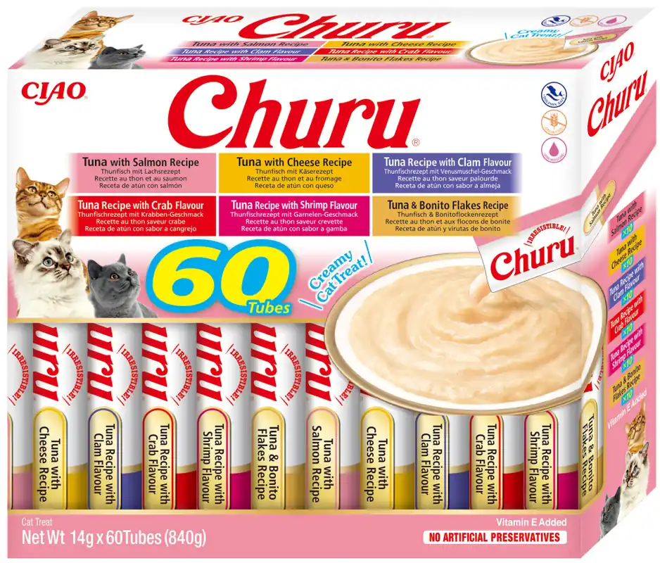 Inaba Ciao Churu Variety Tuna Przysmak dla kota op. 60x14g Oferta czasowa