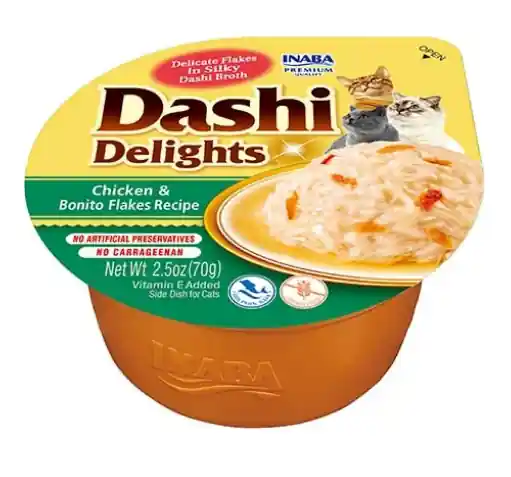 Dodaj do koszyka Inaba Ciao Dashi Delights Chicken&Bonito Flakes Recipe Mokra Karma dla kota op. 70g