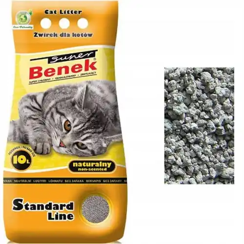 Super okazja Super Benek NATURALNY 10L 呕wirek dla kota 呕贸艂ty
