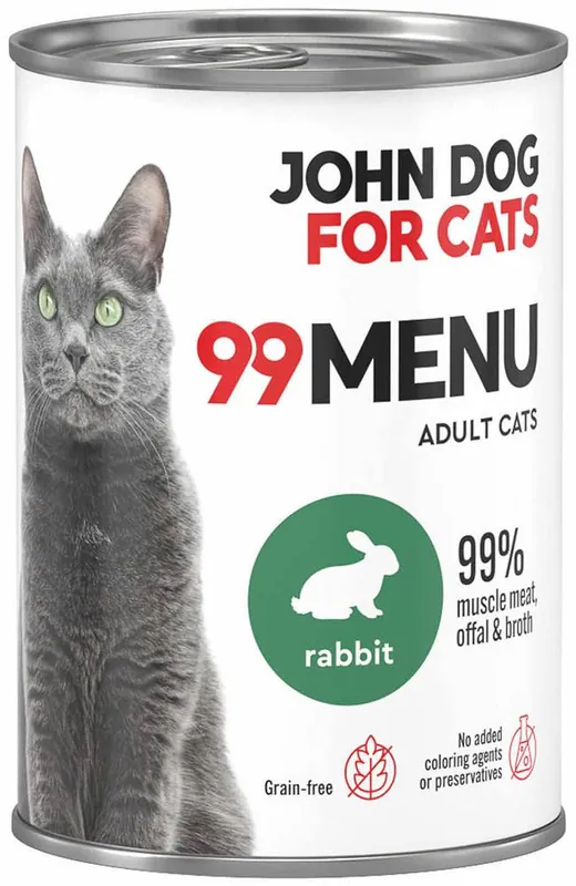 John Dog 99 Menu Adult Rabbit Mokra Karma dla kota op. 400g Tani