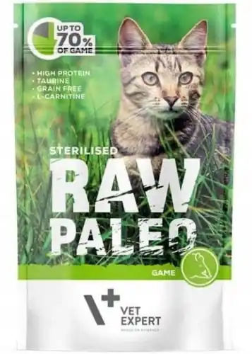 Zniżka Raw Paleo Sterilised Karma dla Kota DZICZYZNA 100g