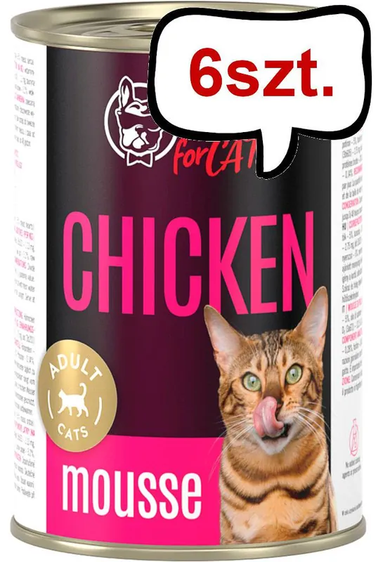 John Dog Adult Chicken Mousse Mokra Karma dla kota op. 400g Pakiet 6szt. Kup online