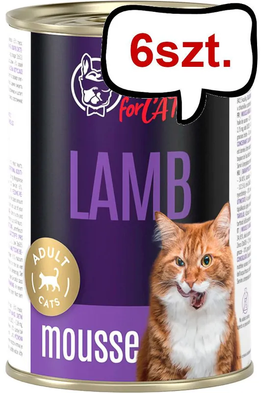 John Dog Adult Lamb Mousse Mokra Karma dla kota op. 400g Pakiet 6szt. Szybka dostawa