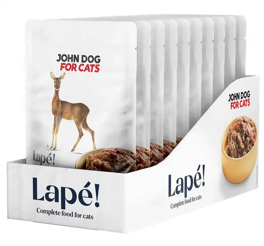 John Dog Adult Lapé Sarna Mokra Karma dla kota op. 100g Pakiet 10szt. Nie przegap