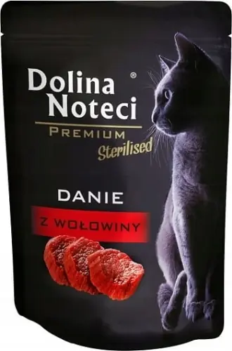 Dolina Noteci Sterilised wo艂owina mokra karma dla kota saszetka 85 g Tylko do końca tygodnia