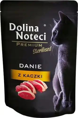 Obniżka ceny Dolina Noteci Mokra karma dla kota Danie z KACZKI Sterylizowane 85g