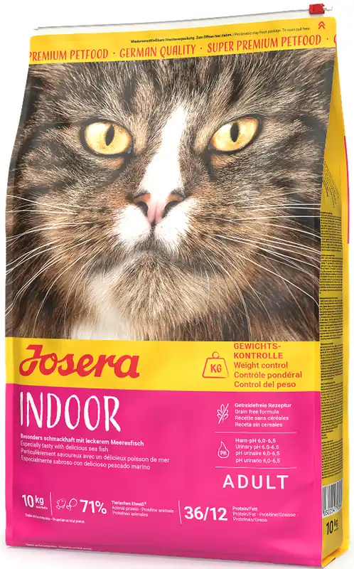 Josera Adult Indoor Sucha Karma dla kota op. 10kg + Mokra Karma 6x200g GRATIS Wyprzedaż