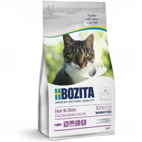 Bozita Feline Hair Skin Wheat free Salmon 400g Hit sprzedaży